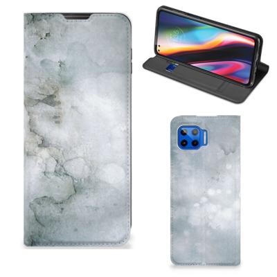 Bookcase Motorola Moto G 5G Plus Painting Grey Bookcase Motorola Moto G 5G Plus Painting Grey