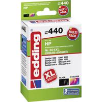 Edding Inktcartridge vervangt HP 301XL, CH563EE, CH564EE Compatibel Combipack Zwart, Cyaan, Magenta, Geel EDD-440 EDD-440