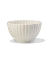 HEMA Schaaltje ⌀12cm aardewerk bloem wit (wit)