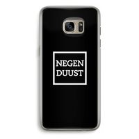 Negenduust black: Samsung Galaxy S7 Edge Transparant Hoesje