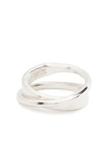 WERKSTATT:MÜNCHEN M1726 double band silver ring - Argent