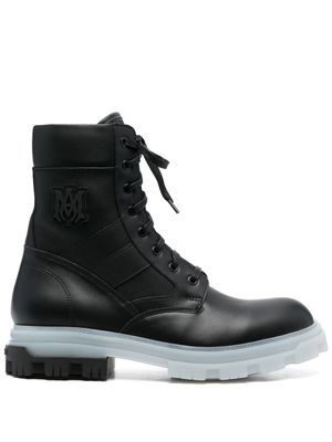 AMIRI bottines à patch logo - Noir
