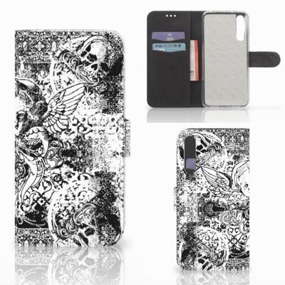 Telefoonhoesje met Naam Huawei P20 Pro Skulls Angel