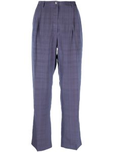 Giorgio Armani Pre-Owned pantalon irisé à carreaux (années 2000) - Violet