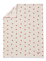 Bedrukte fleece deken. rood, bedrukt Bedrukte fleece deken. rood, bedrukt