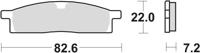 TRW Brake pad mcb 558 si sintered metal