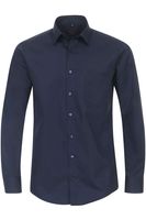 Redmond Modern Fit Overhemd blauw, Effen