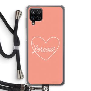 Forever heart: Samsung Galaxy A12 Transparant Hoesje met koord