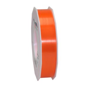 1x XL hobby/decoratie oranje kunststof sierlinten 2,5 cm/25 mm x 91 meter