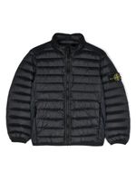 Stone Island Junior doudoune à logo Compass - Bleu - thumbnail