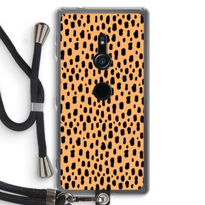 Panter: Sony Xperia XZ2 Transparant Hoesje met koord