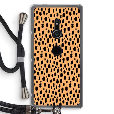 Panter: Sony Xperia XZ2 Transparant Hoesje met koord