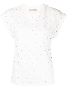 TWINSET t-shirt à détails brodés - Blanc