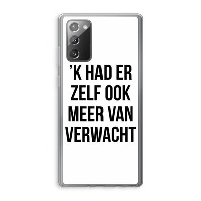 Meer verwacht: Samsung Galaxy Note 20 / Note 20 5G Transparant Hoesje