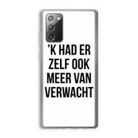 Meer verwacht: Samsung Galaxy Note 20 / Note 20 5G Transparant Hoesje