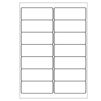 A4 etiketten 99,1 x 38,1 mm wit 100 vel huismerk