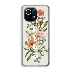 Hello bloemen: Xiaomi Mi 11 Transparant Hoesje