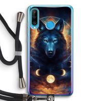 Wolf Dreamcatcher: Huawei P30 Lite Transparant Hoesje met koord