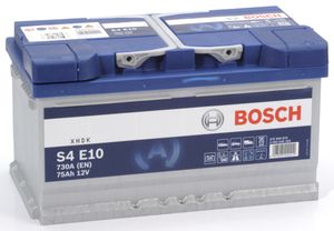 Bosch Blue auto accu S4E10 - 75Ah - 730A - aangepast voor voertuigen met start-stopsysteem S4E10