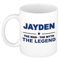 Jayden The man, The myth the legend collega kado mokken/bekers 300 ml