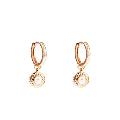 Go Dutch Label Oorringen Stone Eye Wit Goud
