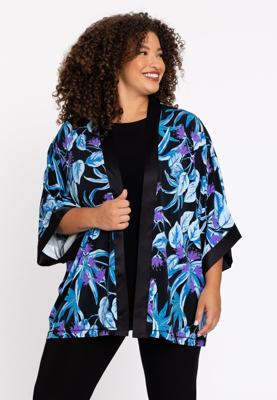 Yoek Kimono kort | Blauw | Maat 42/44