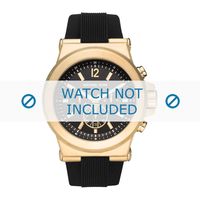 Horlogeband Michael Kors MK8445 Rubber Zwart 13mm - thumbnail