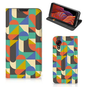 Samsung Galaxy Xcover 5 Hoesje met Magneet Funky Retro