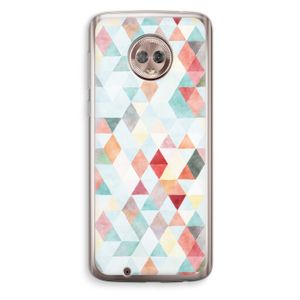 Gekleurde driehoekjes pastel: Motorola Moto G6 Transparant Hoesje