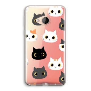 Katten: HTC U Play Transparant Hoesje