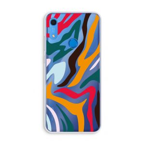 Colored Zebra: Huawei Y6s Transparant Hoesje