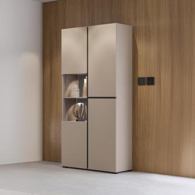 Home365 Vitrinekast Crotone - 2-deurs - Taupe