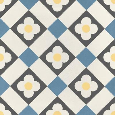 JOS. Hidro VLtegel Decor 197X197 Funflowers Blue 8.3mm Mat