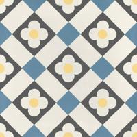 JOS. Hidro VLtegel Decor 197X197 Funflowers Blue 8.3mm Mat JOS. Hidro VLtegel Decor 197X197 Funflowers Blue 8.3mm Mat
