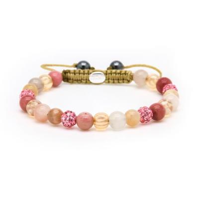 Karma Armband Spiral Vivia XS Pink Crystal