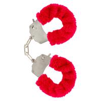 ToyJoy - Furry Fun Cuffs Handboeien Rood - thumbnail