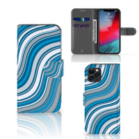 Apple iPhone 11 Pro Telefoon Hoesje Waves Blue - thumbnail