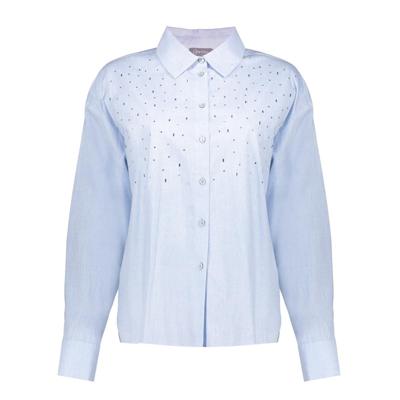 Geisha Blouse Rhinestones 53120-47 Blouse 625 Blue