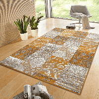 Vloerkleed Bloques Okergeel 120x170 Cm Laagpolig Home Collectie - Dekbed-Discounter.nl