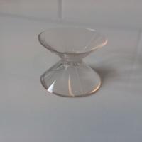 Zuignap dubbel 35+35 mm transparant 100