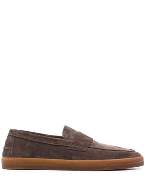 Henderson Baracco mocassins en daim - Marron