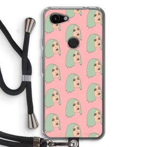 King Kylie: Pixel 3a Transparant Hoesje met koord