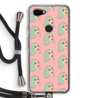 King Kylie: Pixel 3a Transparant Hoesje met koord