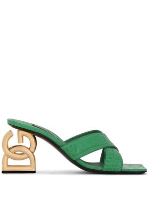 Dolce & Gabbana mules 3.5 75 mm en cuir - Vert