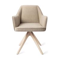 Jesper Home Tome eetkamerstoel Great Greige revolve oak bleach