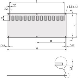 nVent SCHROFF 30849030 Achterplaat 2 stuk(s)