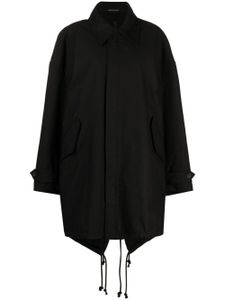 Yohji Yamamoto manteau Military Backside Mods - Noir