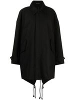 Yohji Yamamoto manteau Military Backside Mods - Noir