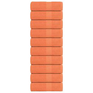 VidaXL Washandjes 10 stuks frogn oranje 30x30 cm 100% katoen