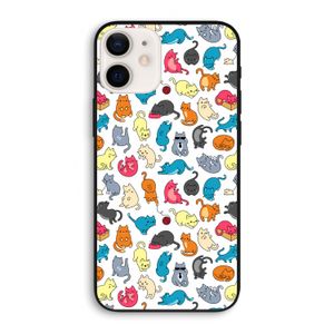 Kleurrijke katten: iPhone 12 Biologisch afbreekbaar hoesje